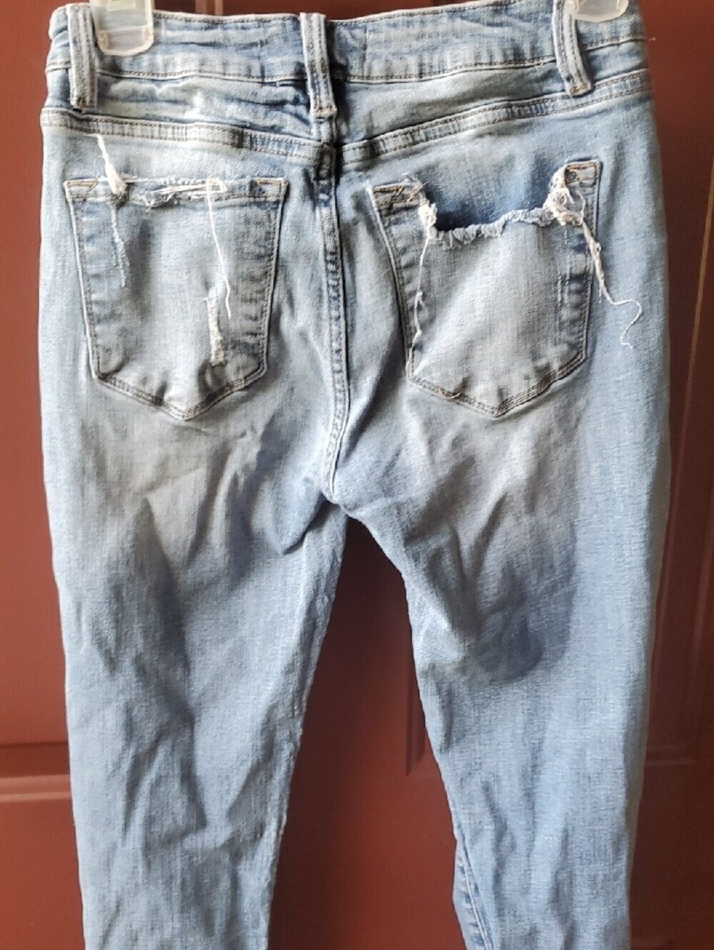 KanCan Light Blue Ripped Skinny Jeans 7/27 - Picture 8 of 11